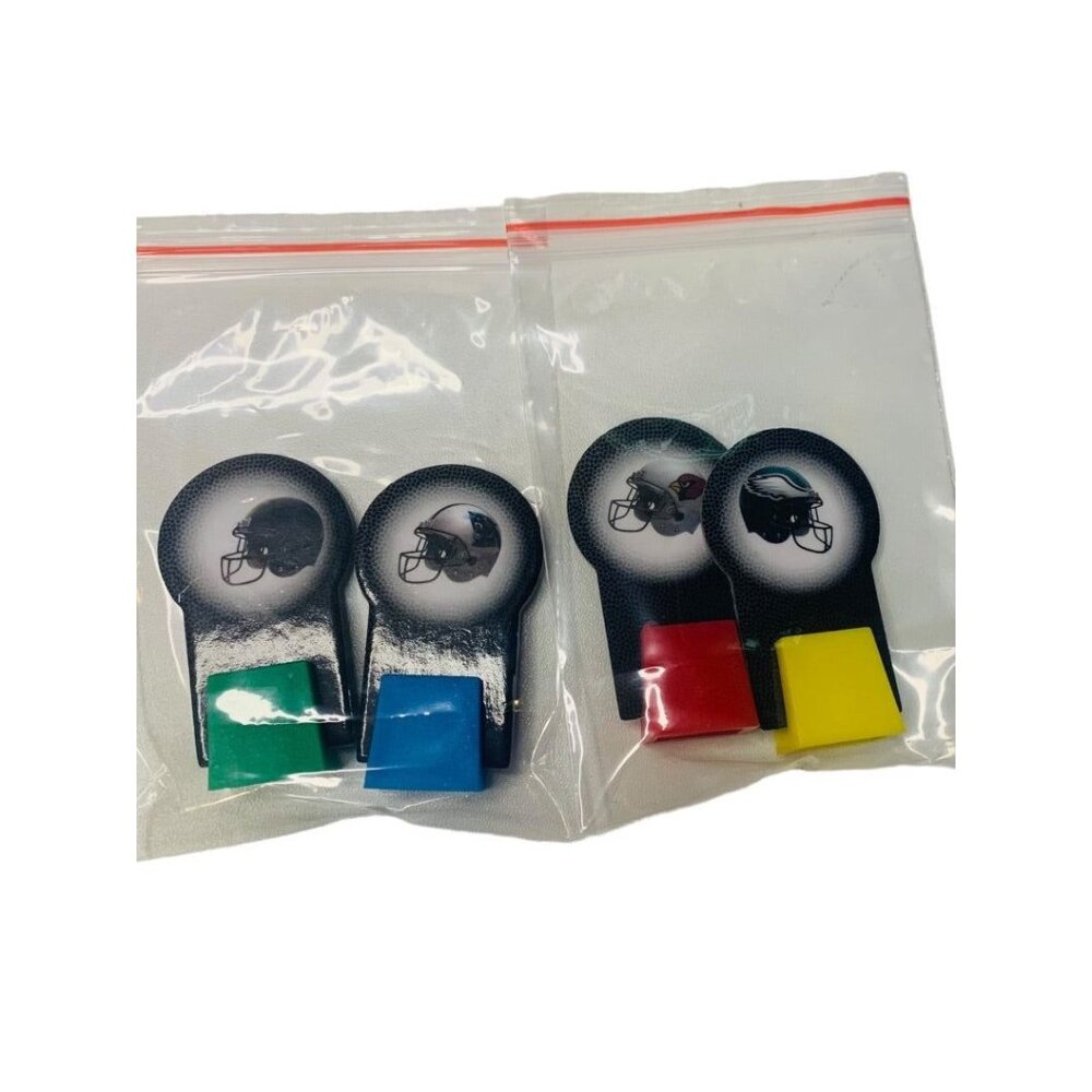 NFL-Opoly Junior Game Set of 4 Helmet Playing Pieces Replacement Part Crafts Mas
